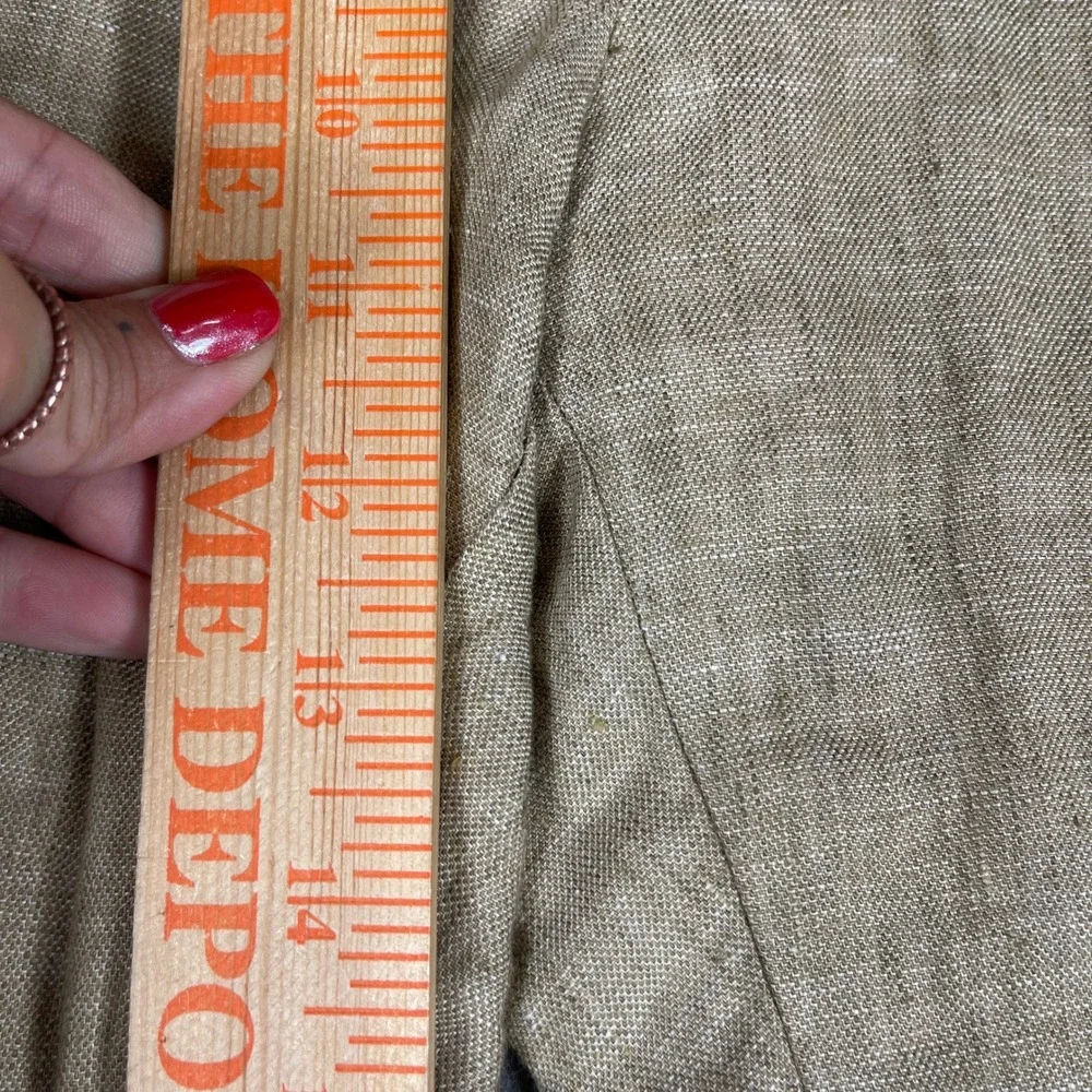 Murano Beige Linen Dress Pants